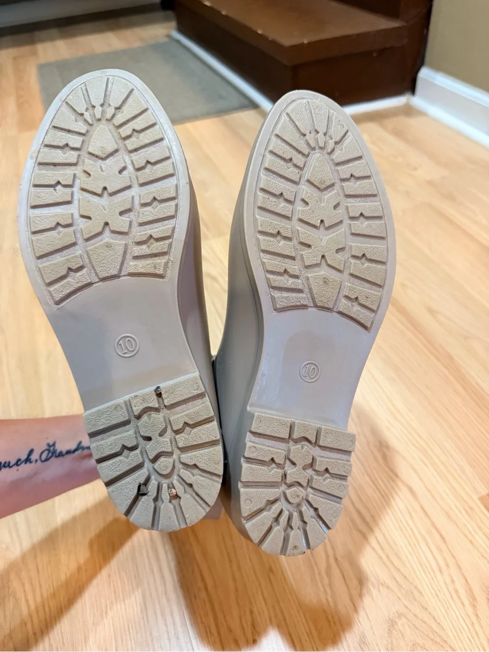 a new day Taupe Chelsea Rain Booties